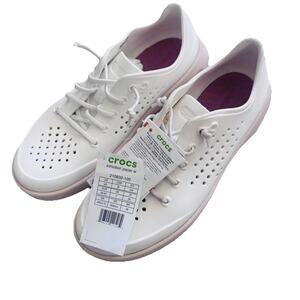 New Crocs Inmotion Pacer W Women's Lightweight Breathable Sneakers White W9 NWT